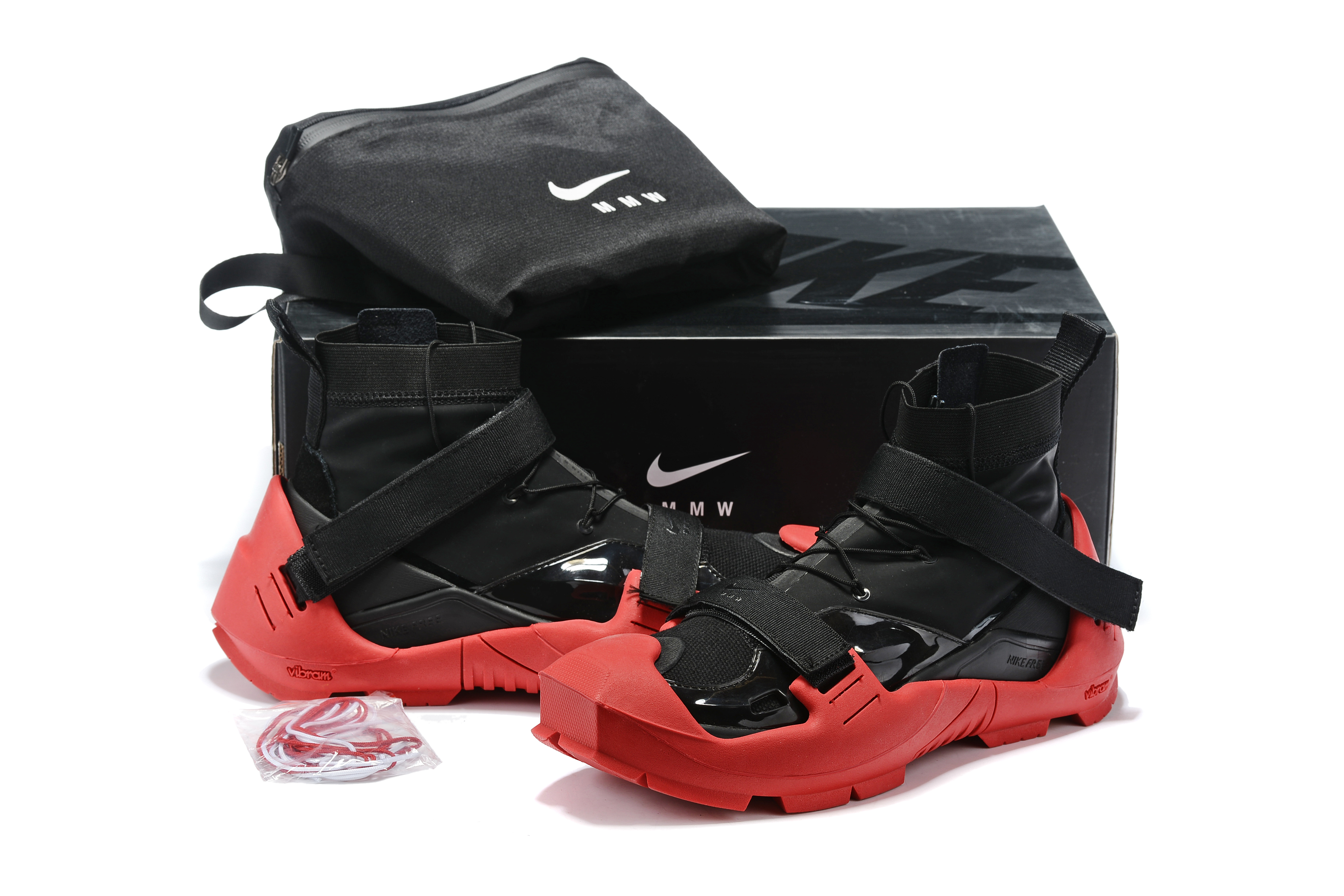 2019 Men Nike Free Trainer 3.0 x MMW Black Red Shoes